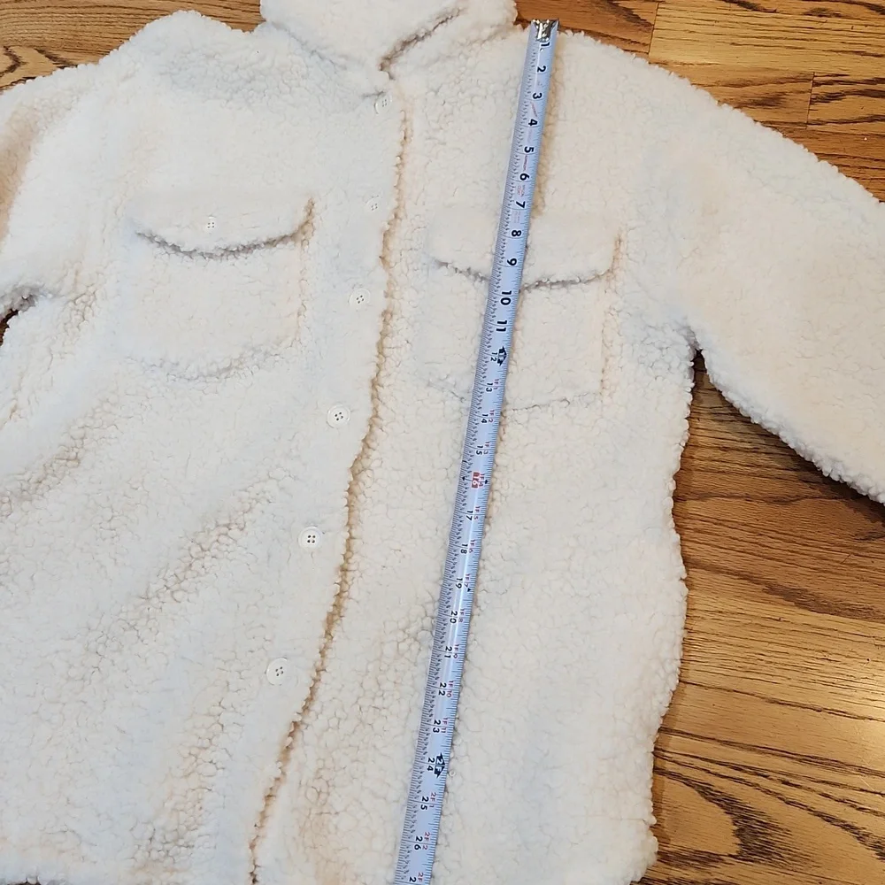 Steve Madden Off-White Sherpa Coat - Picture 9 of 10